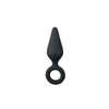EASYTOYS BLACK BUTTPLUGS WITH PULL RING - MYSTIC SEX SHOP
