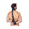 BONDAGE PLAY NECK AND HANDS TIES LEATHER - MYSTIC SEX SHOP