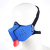 A-GUSTO NEOPRENE PUPPY FACE MASK BLUE - MYSTIC SEX SHOP