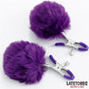 LATETOBED BDSM LINE NIPPLE CLAMPS WITH PURPLE - MYSTIC SEX SHOP