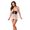 AMORABLE MAIDS DRESS AND G-STRING WHITE - MYSTIC SEX SHOP